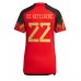 België Charles De Ketelaere #22 Voetbalkleding Thuisshirt Dames WK 2022 Korte Mouwen